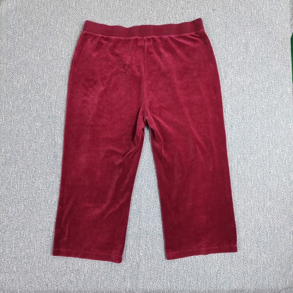 Maroon Velour Hoodie Set, New York Laundry, Plus Size 2XL - Picture 12 of 14